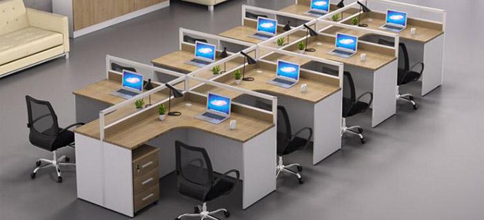 工位办公桌-十字形工位办公桌-上海品源办公家具工厂